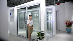 Factory price large exterior sound proof double aluminium profile sliding glass door on China WDMA