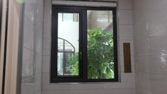 bottom single hung nz certified most popular double glass aluminium tilt turn window on China WDMA