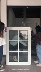 AS2047 aluminium metal structural frame double glazed casement windows design customized size and color on China WDMA