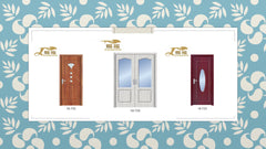 High-end exporter decorative pvc wood bathroom doors on China WDMA