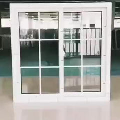 WDMA Custom High Quality Tinted Glass Plastic Frame Slider Window