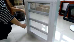 Blind Inside Double Glass Aluminium Casement Window With Louver on China WDMA