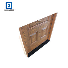 Oak Single entry Door, flat lite 3 panel fiberglass door on China WDMA