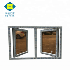 PVC High Evaluation Wood Color PVC Opening Casement Windows