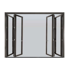 Partical Glass patio exterior bifold doors double glazing outdoor folding door aluminum bi folding door on China WDMA