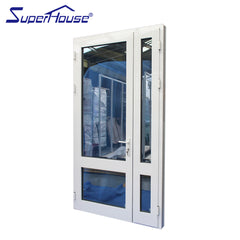 Pear white color aluminium swing french doors mom and son doors on China WDMA