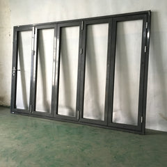 Philippines aluminum window and door Aluminium bifold door with integral blinds on China WDMA