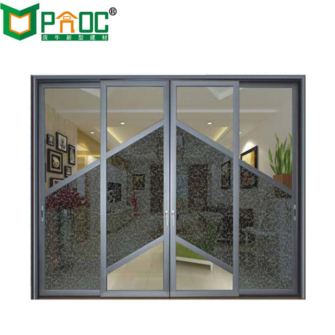 Price of aluminium frame 4 panel sliding door on China WDMA