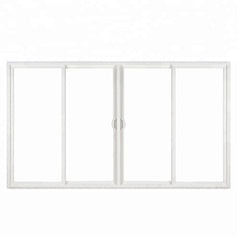 Pvc profile 130 Series 4 panel patio sliding glass door on China WDMA