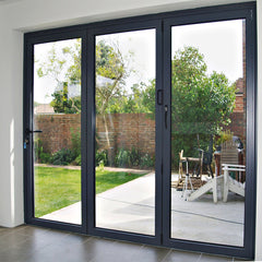 Residential aluminium frame double glazed 3 panel sliding patio door price on China WDMA