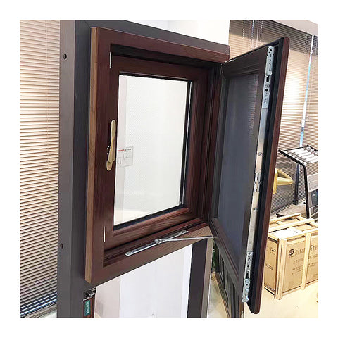 Residential aluminium toughened glass double casement window manufacturers on China WDMA