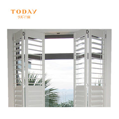 Retro aluminum interior bi-fold window shutters on China WDMA