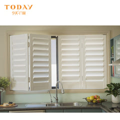 Retro aluminum interior bi-fold window shutters on China WDMA