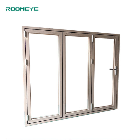 Roomeye hot sale aluminum bi folding door aluminium security screen door on China WDMA