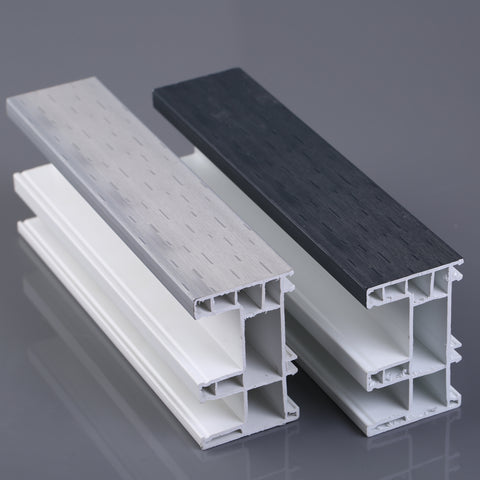 Sale Best upvc profile window color rails sliding door windows u PVC profile