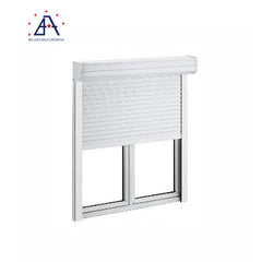 Secure roller aluminum shutter window with shutter on China WDMA