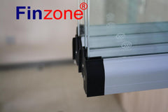 Shanghai Finzone frameless glass curtain folding window system for balcony glazing on China WDMA