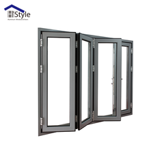 Shanghai bifold patio doors aluminium accordion doors/ aluminium folding door comply with AS2047 for sale on China WDMA