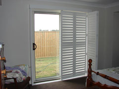 Sliding door or BI fold sliding shutters PVC plantation shutters on China WDMA