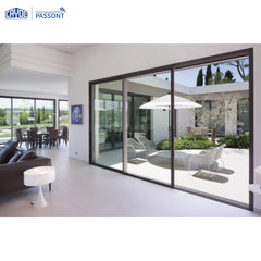 Slim frame aluminum sliding patio glass door philippines price and design on China WDMA