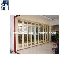 Soundproof Bi-fold Exterior Folding Storm Window Bi-folding Frameless Bifold Patio Mosquito French Internal Bi Fold Screen Door on China WDMA