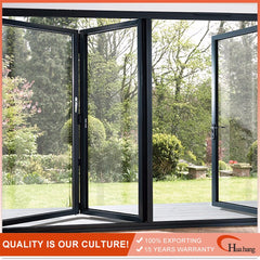 Standard Size French Style Double Glazing Aluminium Bifold Door on China WDMA