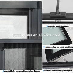 Superwu high quality double glazed aluminium awning windows for commercial use on China WDMA