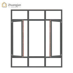 Thermal Break Aluminum French Casement Window on China WDMA