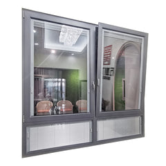 Thermal Break aluminum casement windows with built in blinds on China WDMA