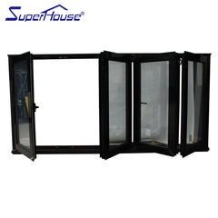 Thermal brokenly profile aluminium bifolding windows house window for sale on China WDMA