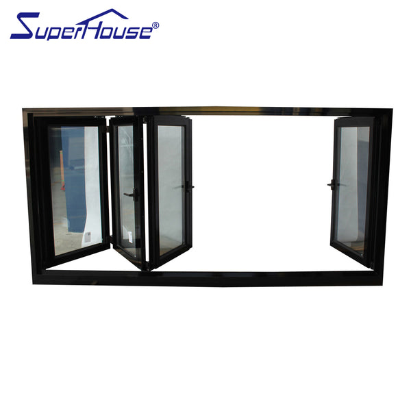 Thermal brokenly profile aluminium bifolding windows house window for sale on China WDMA