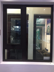 Tinted glass pvc tilt and turn aluminium bottom hung casement windows on China WDMA