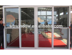 Top quality 3 track PVC sliding door with blinds inside on China WDMA