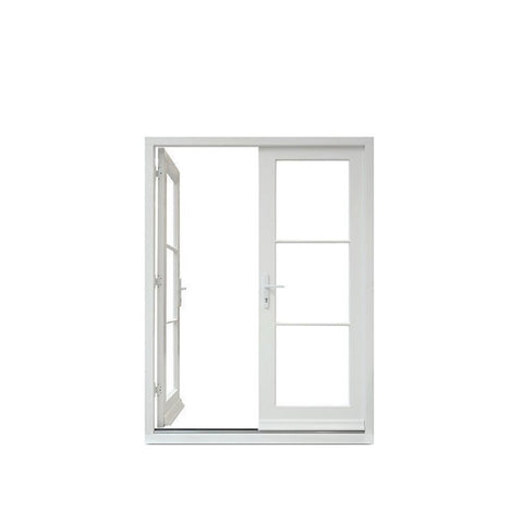 Topwindow Australia Russia Hurricane Impact French Casement Sliding Glaze Openable Windows UPVC PVC Double slide window on China WDMA