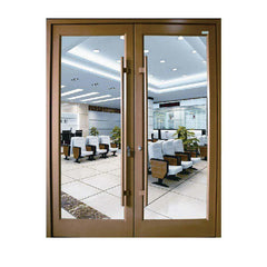 Topwindow China Factory Good Price Corner Doors Commercial Kfc Shop Front Store Front Door Double Swing Glass Entry Door on China WDMA