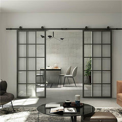 UK Market Pocket Door Luxury Interior Modern Design Galvanised Steel Pocket Door Living Room Exterior Sliding Door 20Mm Pocket