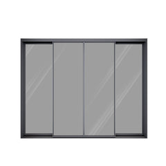 Auto Sliding Door Outdoor Double Glazed Automatic Glass Sliding Door Aluminum Patio Shower Door Sliding