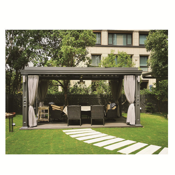 Closing Aluminum Louver Bioclimatic Pergola  Cheap Price Aluminum Pergola Automatic Swimming Pool Covers Louver Roof Pergola