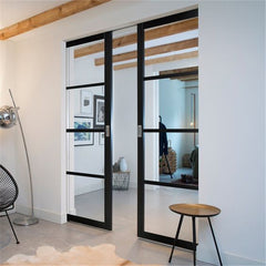 Glass Barn Doors Modern Style Sliding Tempered Frosted Sliding Barn Door Exterior With Aluminum Barn Sliding Door