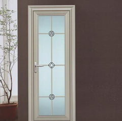 UPVC low price casement bathroom door waterproof security door glass french casement door on China WDMA