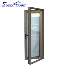 USA Florida Hurricane Impact Doors Windows Airtight Aluminum Interior Casement Glass Doors on China WDMA