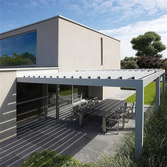 Modern House Design Sun Shade Louvers Roof Waterproof Outdoor Pergola Aluminum