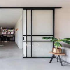 Pocket Door Bathroom Simple Style Stainless Steel Aluminum Tempered Exterior  Pocket Doors Aluminum Pocket Sliding Door Large