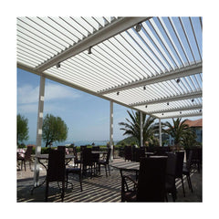 Hot Sale 4X3 New Design Motorized Opening Roof Aluminio/Aluminum Garden Pergola