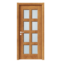 Us Villa Main Entry Wooden Door And Aluminum Glass Door Modern Design Entry Doors on China WDMA