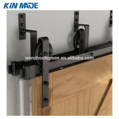 Vintage Bypass Sliding Barn Double Door Hardware Track Kit Closet Patio Rail on China WDMA