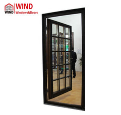 WIND latest French style grill design copper wood window and door for sale on China WDMA