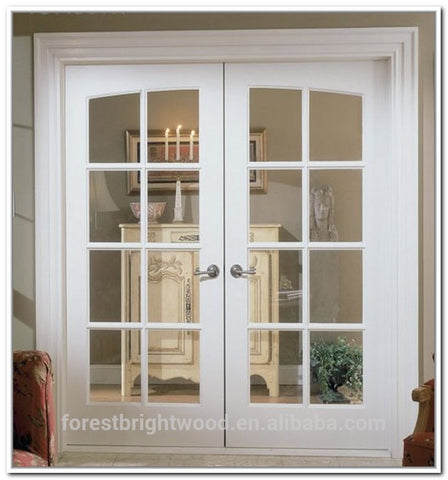 White color interior wood double french doors on China WDMA on China WDMA