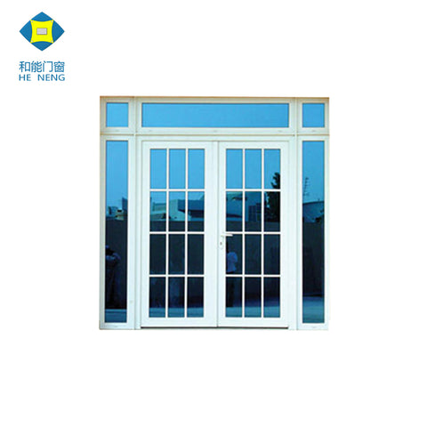 Wholesales UPVC Profile House Sliding Glass Double Door Grill Design on China WDMA