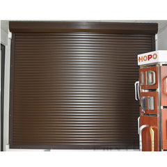 Wood color new design rolling shutter windows and doors for garage on China WDMA